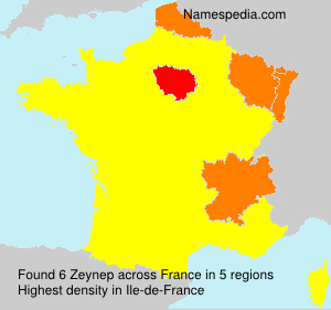 Surname Zeynep in France Surname Zeynep in France