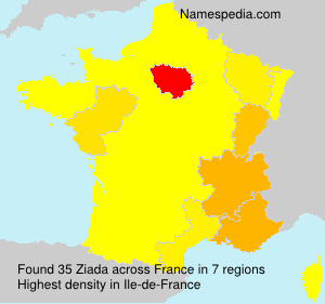 Surname Ziada in France Surname Ziada in France