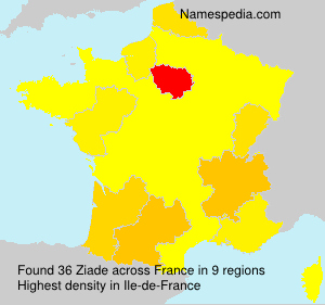 Surname Ziade in France Surname Ziade in France