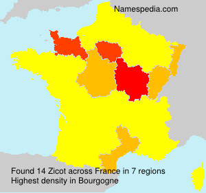 Surname Zicot in France Surname Zicot in France