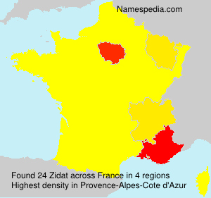 Surname Zidat in France Surname Zidat in France