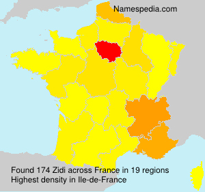 Surname Zidi in France Surname Zidi in France