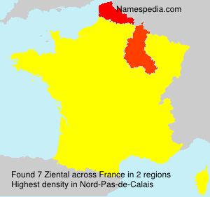 Surname Ziental in France Surname Ziental in France