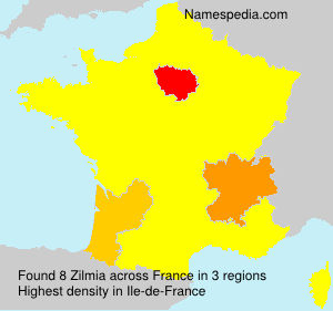 Surname Zilmia in France Surname Zilmia in France
