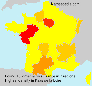 Surname Zimer in France Surname Zimer in France