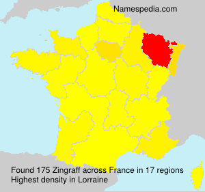 Surname Zingraff in France Surname Zingraff in France