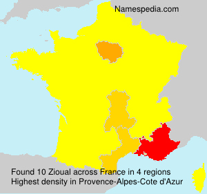Surname Zioual in France Surname Zioual in France