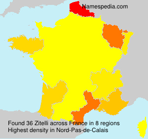 Surname Zitelli in France Surname Zitelli in France