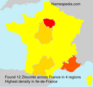 Surname Zitoumbi in France Surname Zitoumbi in France