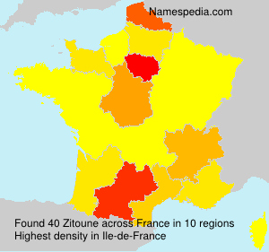 Surname Zitoune in France Surname Zitoune in France