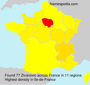Surname Zivanovic in France Surname Zivanovic in France
