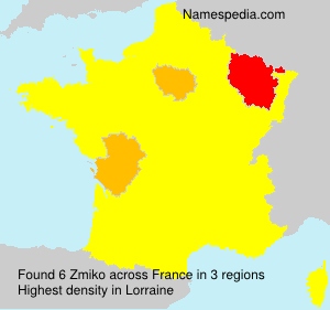 Surname Zmiko in France Surname Zmiko in France