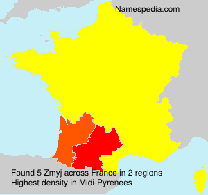 Surname Zmyj in France Surname Zmyj in France
