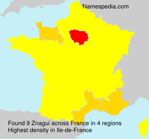 Surname Znagui in France Surname Znagui in France
