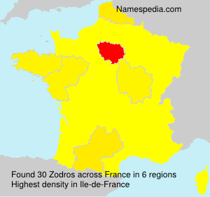 Surname Zodros in France Surname Zodros in France
