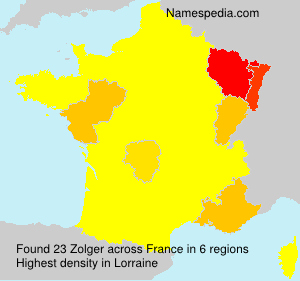 Surname Zolger in France Surname Zolger in France