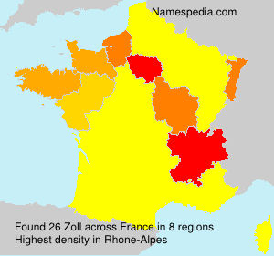 Surname Zoll in France Surname Zoll in France