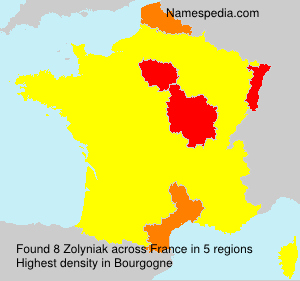 Surname Zolyniak in France Surname Zolyniak in France