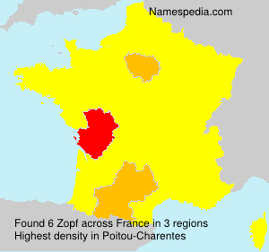 Surname Zopf in France Surname Zopf in France