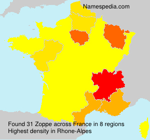 Surname Zoppe in France Surname Zoppe in France