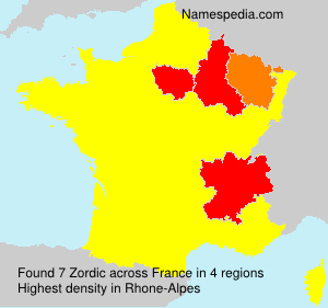Surname Zordic in France Surname Zordic in France