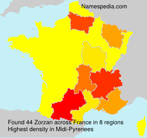 Surname Zorzan in France Surname Zorzan in France