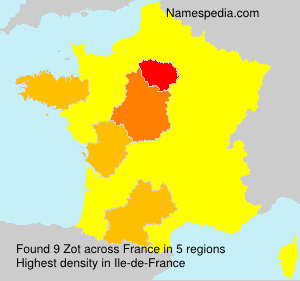 Surname Zot in France Surname Zot in France