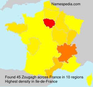 Surname Zougagh in France Surname Zougagh in France