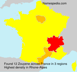 Surname Zouyene in France Surname Zouyene in France