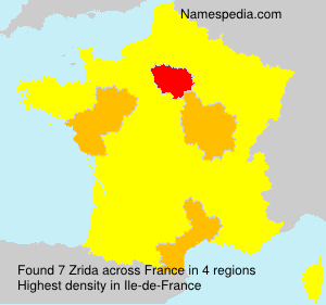 Surname Zrida in France Surname Zrida in France