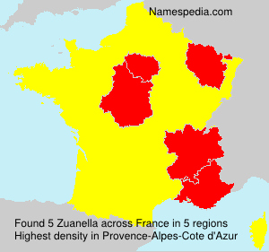 Surname Zuanella in France Surname Zuanella in France