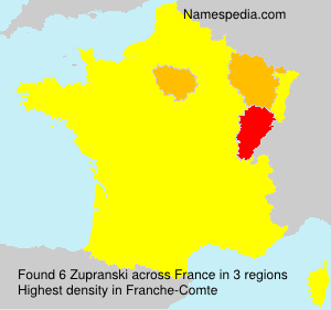 Surname Zupranski in France Surname Zupranski in France