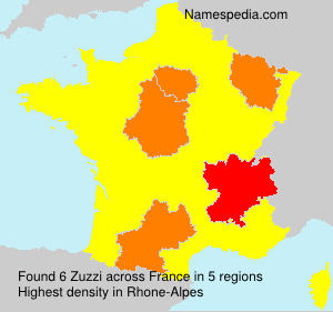 Surname Zuzzi in France Surname Zuzzi in France