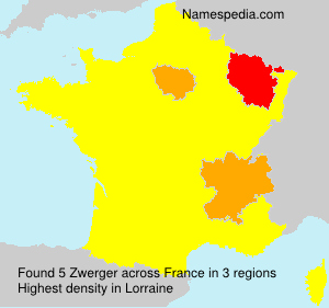 Surname Zwerger in France Surname Zwerger in France