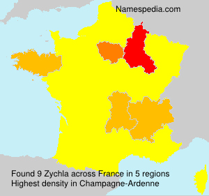 Surname Zychla in France Surname Zychla in France
