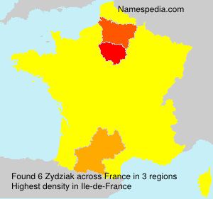 Surname Zydziak in France Surname Zydziak in France