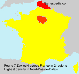 Surname Zywiecki in France Surname Zywiecki in France