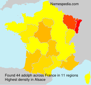 Surname adolph in France Surname adolph in France
