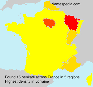 Surname benkadi in France Surname benkadi in France