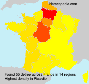 Surname detree in France Surname detree in France