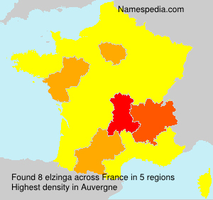 Surname elzinga in France Surname elzinga in France