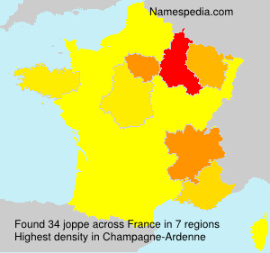 Surname joppe in France Surname joppe in France