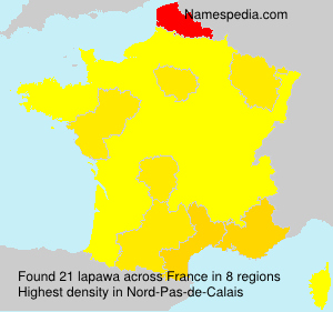 Surname lapawa in France Surname lapawa in France