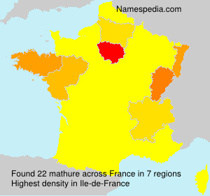 Surname mathure in France Surname mathure in France