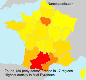 Surname papy in France Surname papy in France