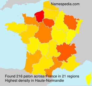 Surname paton in France Surname paton in France