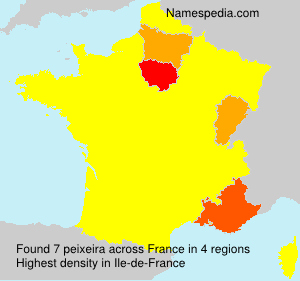 Surname peixeira in France Surname peixeira in France