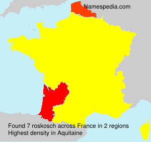Surname roskosch in France Surname roskosch in France