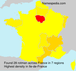 Surname rotman in France Surname rotman in France