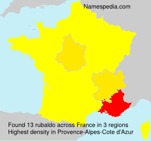 Surname rubaldo in France Surname rubaldo in France